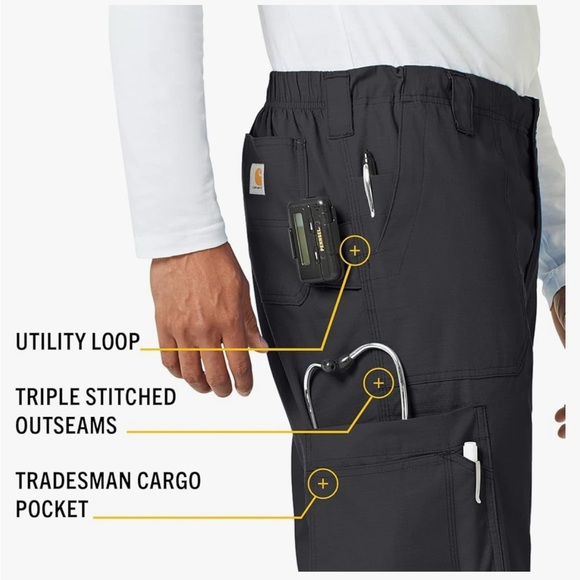 Carhartt Ripstop Men's Multi-Cargo Scrub Pant - Picture 3 of 7